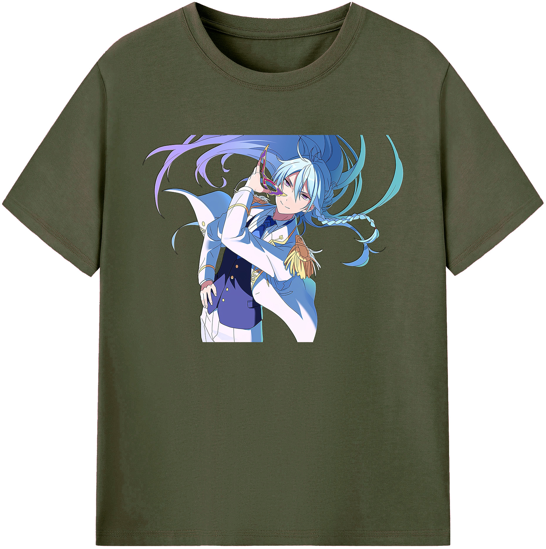 （画像用） あんさんぶるスターズ! Ensemble Stars 綿100％ メンズ半袖Tシャツ｜肌触りやわらか＆通気性